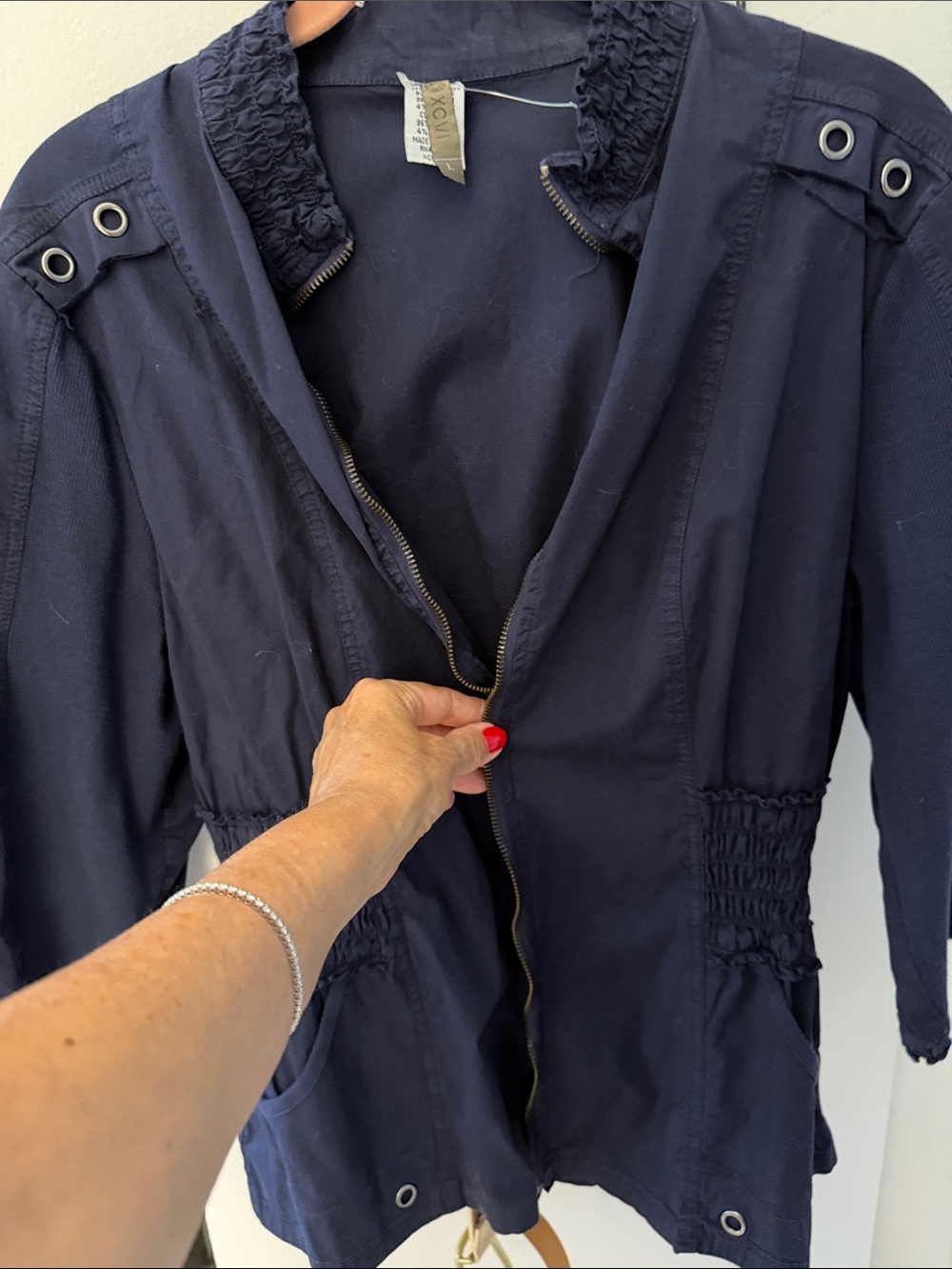 Ladies Navy Utility Jacket - Unbranded